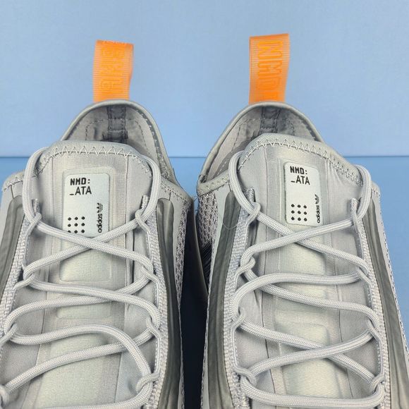 Adidas Running Shoes Mens Size 8.5 NMD R1 Spectoo NASA Halo Silver Orange FZ3200 - Picture 7 of 16